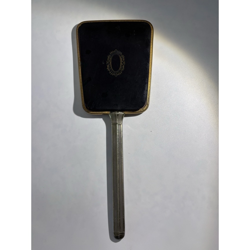 Vintage Art Deco Hand Mirror Likely From The Early 20Th Century  Vintage‎ Brass